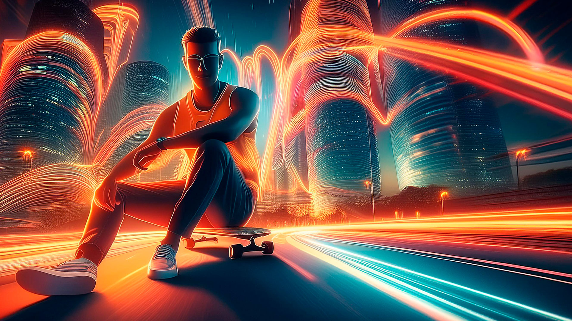 Tobias, Model LunarRide, Skateboard und Longboard Licht